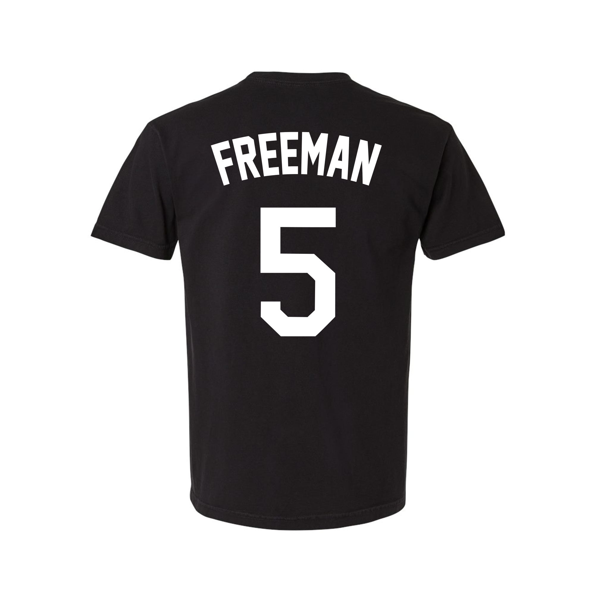 Freddie Freeman #5 in Black | Puff Print