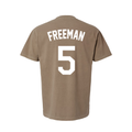 Freddie Freeman #5 in Sand | Puff Print