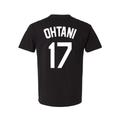 Shohei Ohtani #17 in Black | Puff Print