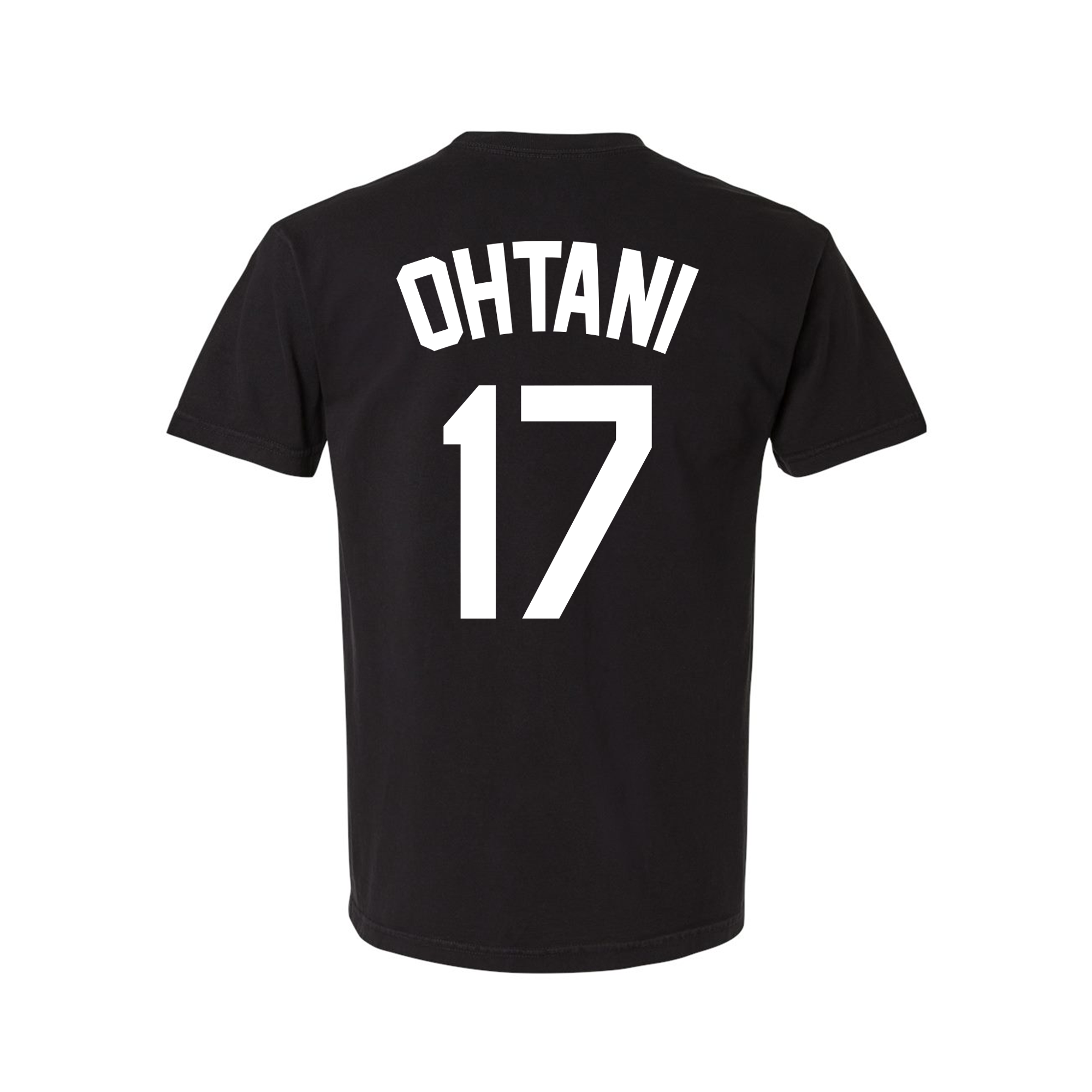 Shohei Ohtani #17 in Black | Puff Print